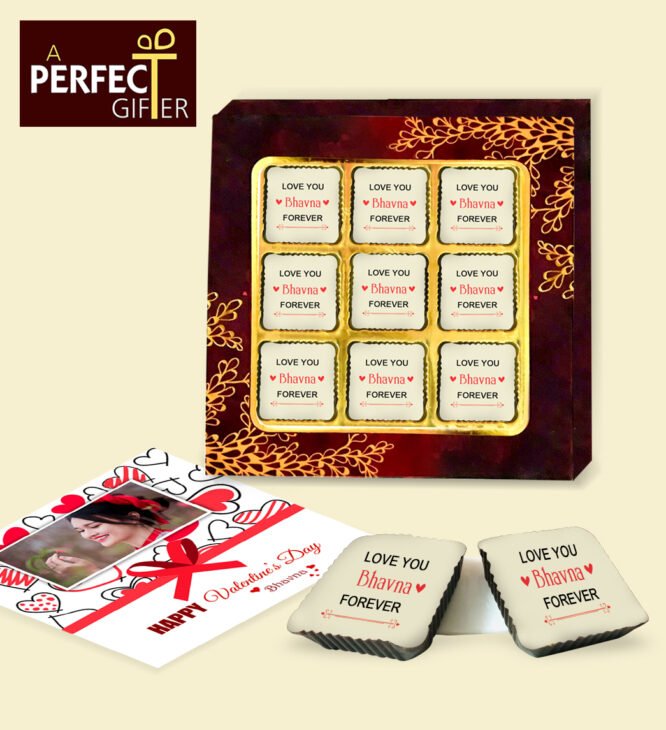 Personalized I Love You Gift with Chocolates