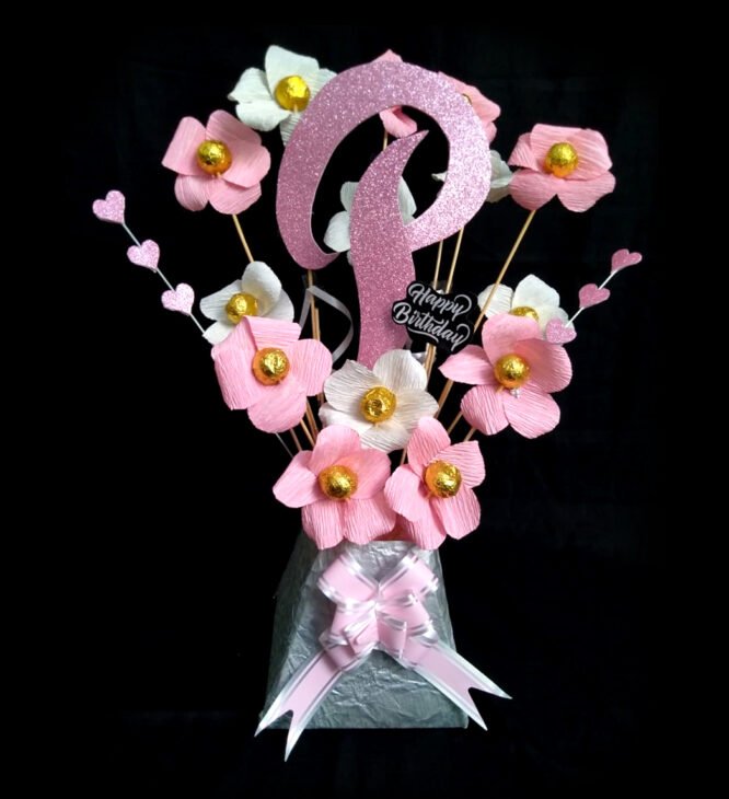 Ferrero Rocher Chocolate Flower Pink Bouquet