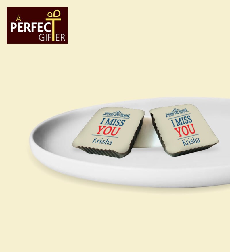 I Miss You Personalized  Chocolates Gift - Image 3