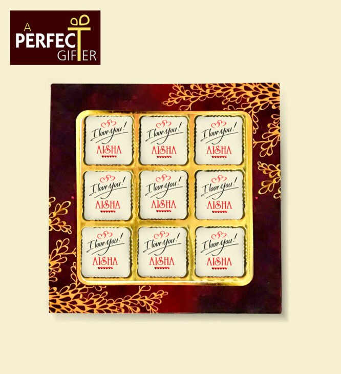 I Love You Personalized  Chocolates Gift - Image 4
