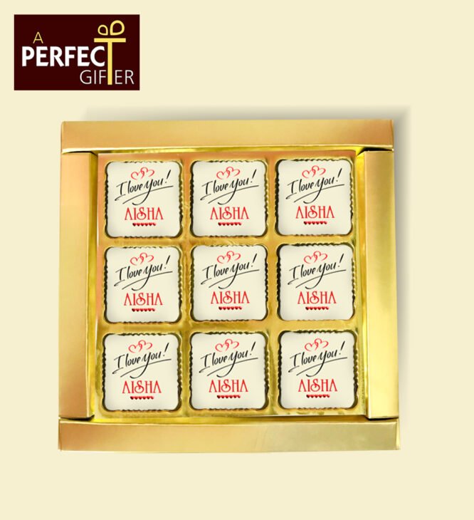 I Love You Personalized  Chocolates Gift - Image 5