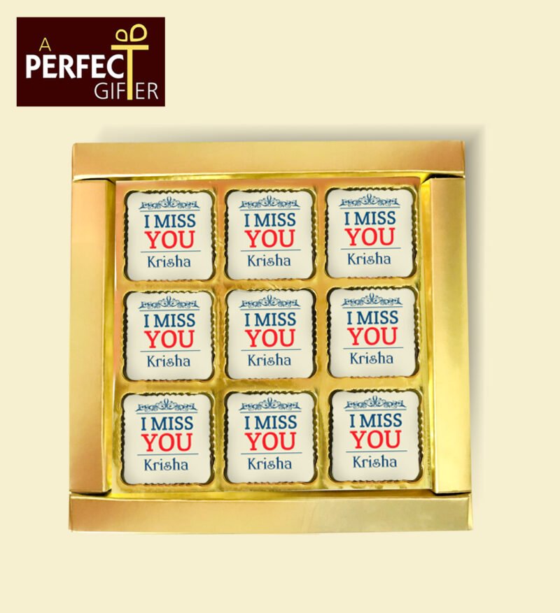 I Miss You Personalized  Chocolates Gift - Image 5