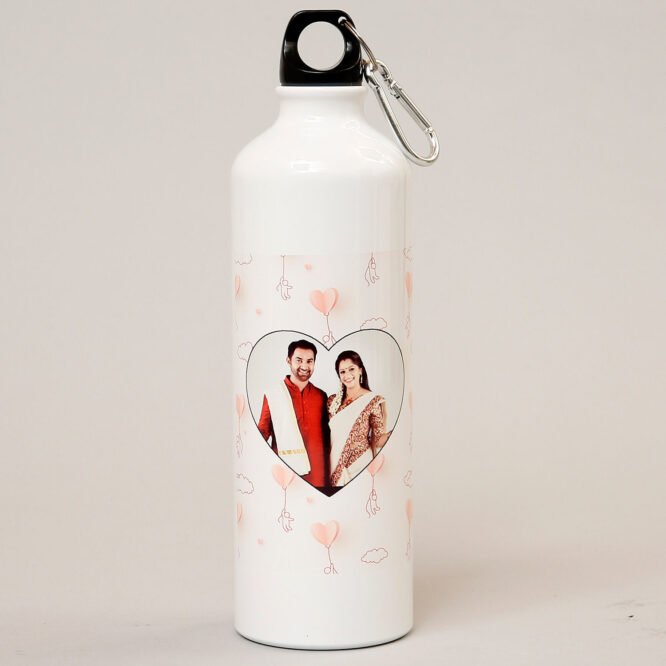 Couple Photo Water Bottle - Image 2