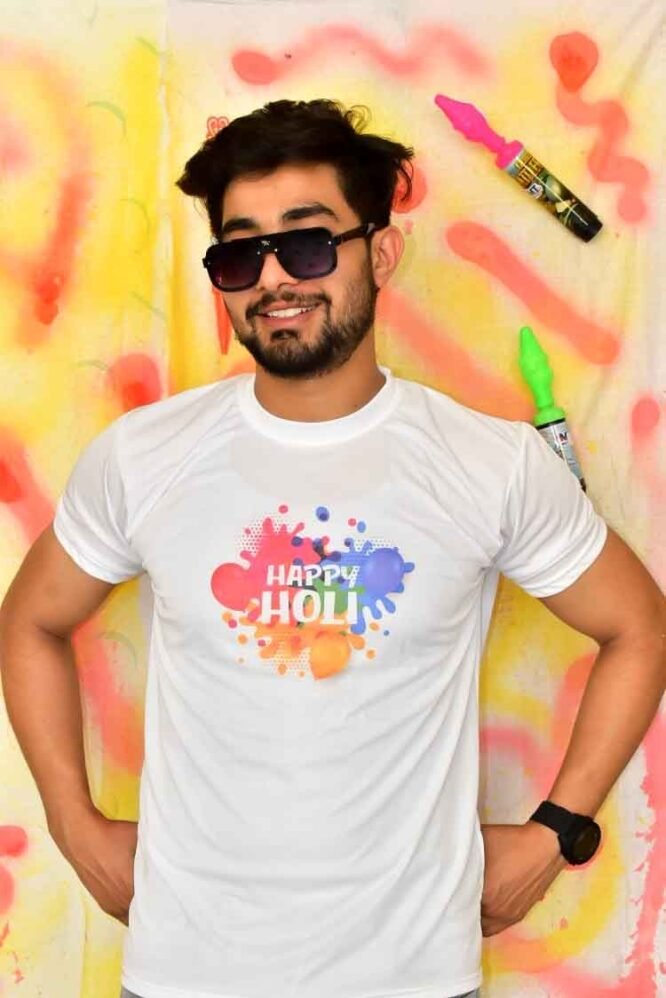 Printed Holi T-Shirt
