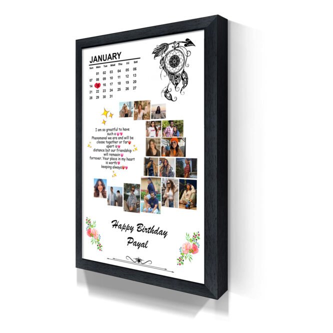 Moon Shape White Personalized Photo Frame - Image 5