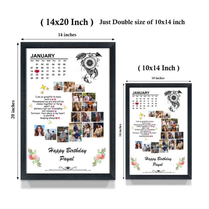 Moon Shape White Personalized Photo Frame - Image 4